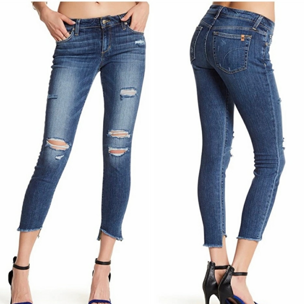 Joe's Jeans The Blondie Mayra Fray Hem Distressed Jeans 30
